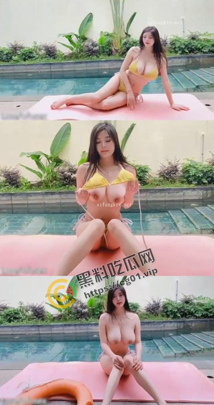 秀人网 网红模特 #林美惠子 长相甜美的巨乳反差嫩模  大尺度露脸私拍流出 脸穴同框9v合集-6
