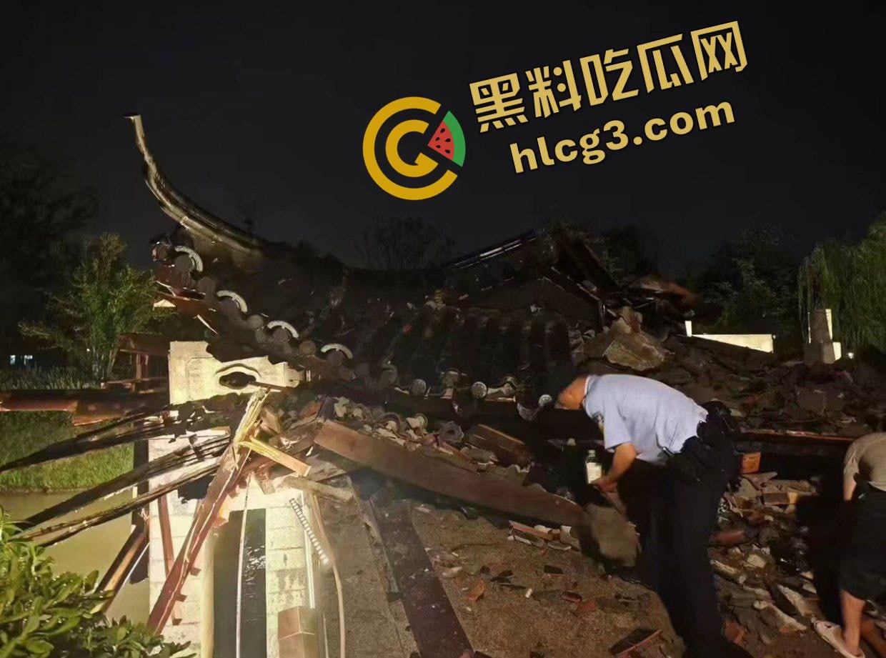 江苏常州 天打雷劈致凉亭坍塌 多人亭下躲雨 事故造成6死10伤!-9