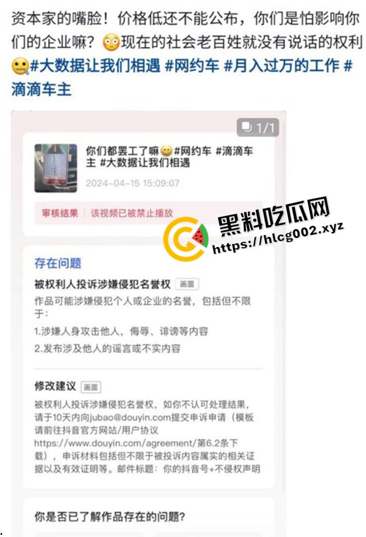 全国滴滴大罢工!全国各地滴滴司机相应武汉五一罢工 官方下场警告 相关信息全网下架并封禁滴滴账号 过程全梳理-7