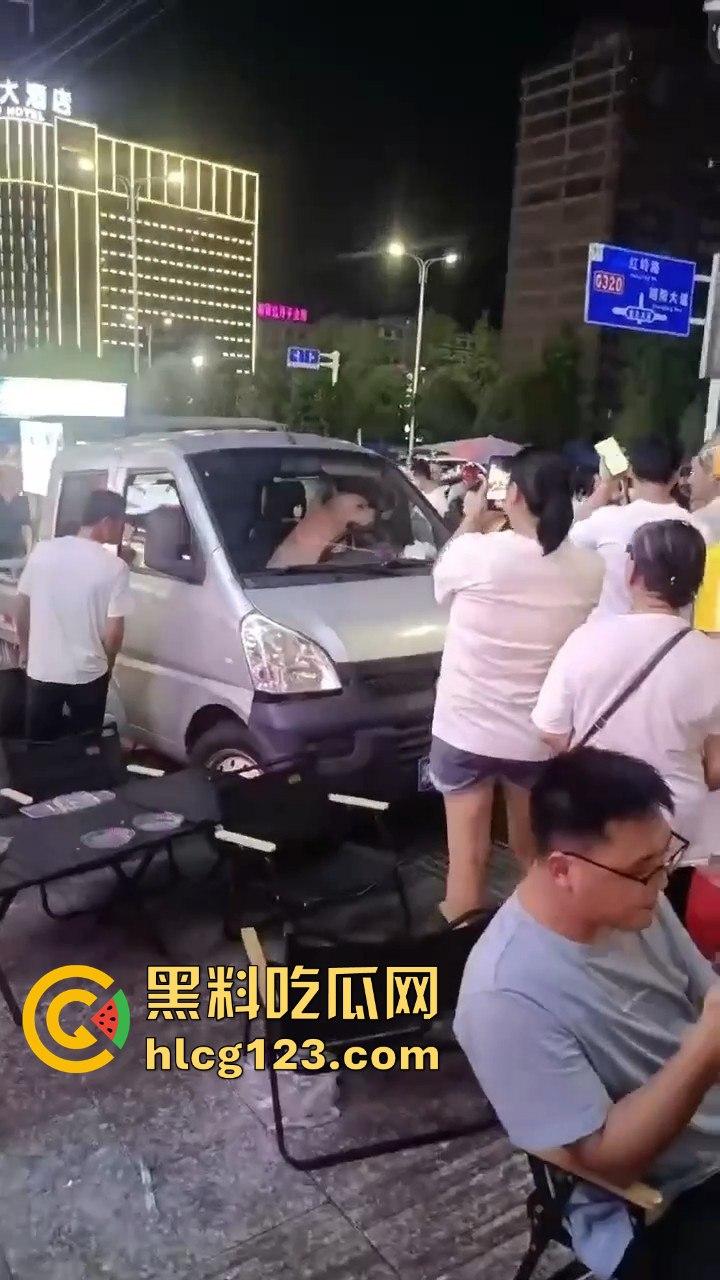 湖南邵东拉布拉多狗司机开倒车撞摊,装无辜伸舌头竟然成了明星!-12