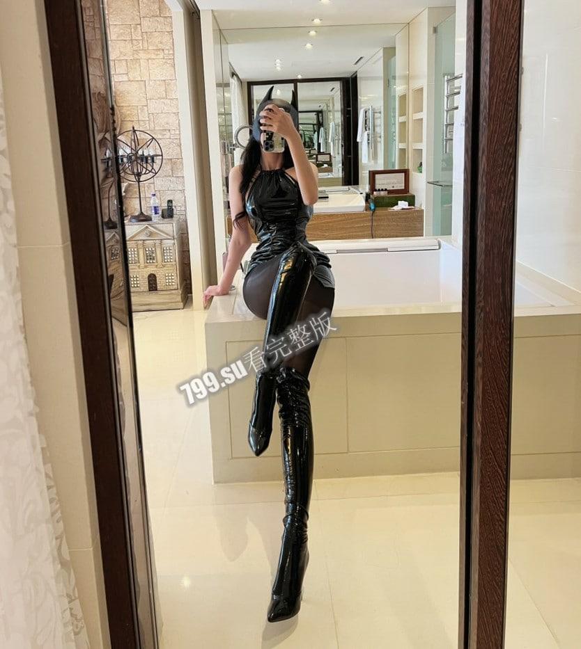 抖音百万粉丝！九头身 1.84 米红唇艳女仆葛征 土豪 1V1 视频泄漏！-3